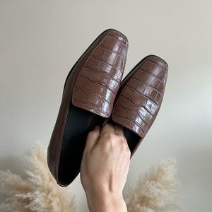 EVERLANE The 90s Loafer brown Crocodile
